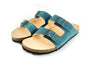 Sandales 2B25 Bleu croute