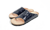 Sandales T1 Croco bleu